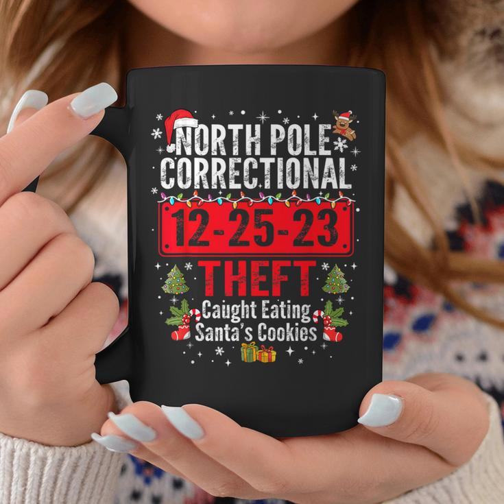North Pole Correctional Theft Caught Eating Santa's Cookies Coffee Mug Funny Gifts