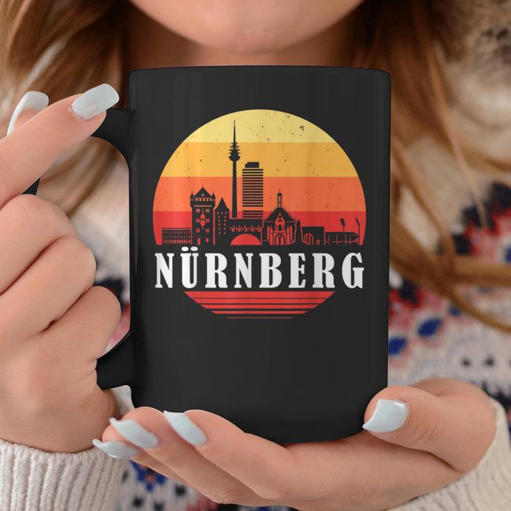 Nuremberg Skyline In Retrointage Style Tassen Lustige Geschenke