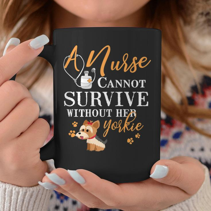 Nurse Yorkie Mom Quote Dogs Lover Coffee Mug Unique Gifts