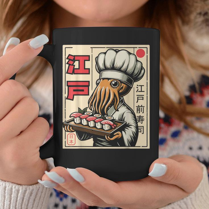Octopus Chef Sushi Japanese Anime Kawaii Coffee Mug Unique Gifts