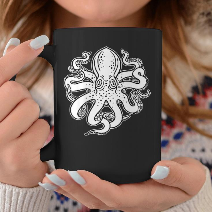 Octopus Old School Sailor Tattoo Clipper Ship And Swallows Coffee Mug Unique Gifts