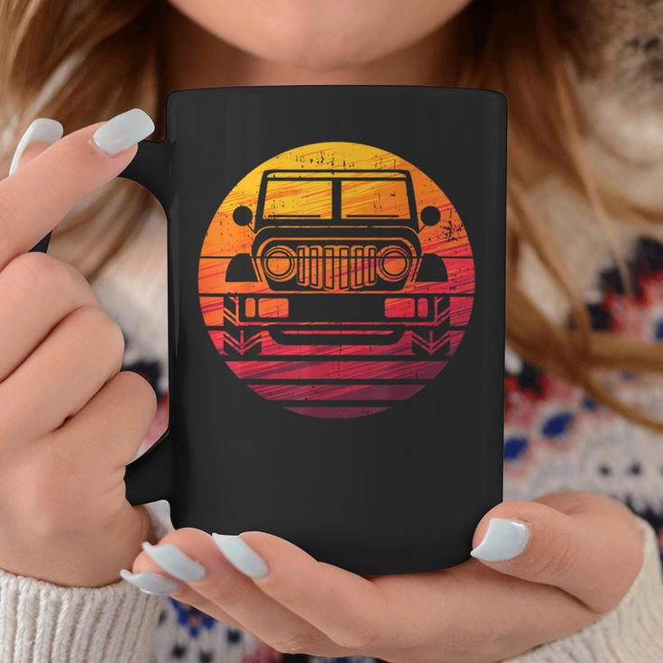 Off Road 4X4 Vintage Retro 70S Sunset Off Road Coffee Mug Unique Gifts
