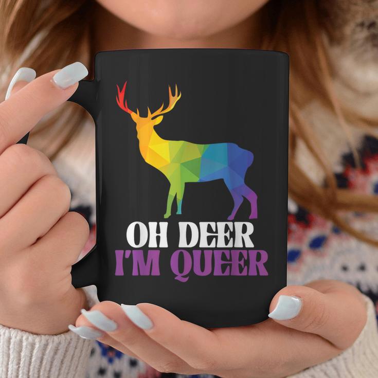 Oh Deer I'm Queer Reh Regenbogen Lgbtq Pride Herren Damen Tassen Lustige Geschenke