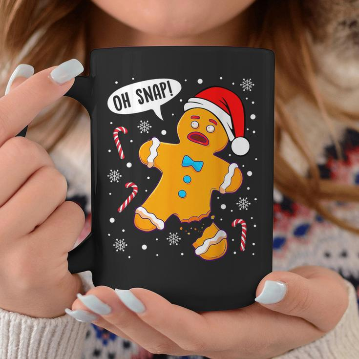 Oh Snap Gingerbread Man Christmas Cookie Baking Xmas Coffee Mug Unique Gifts
