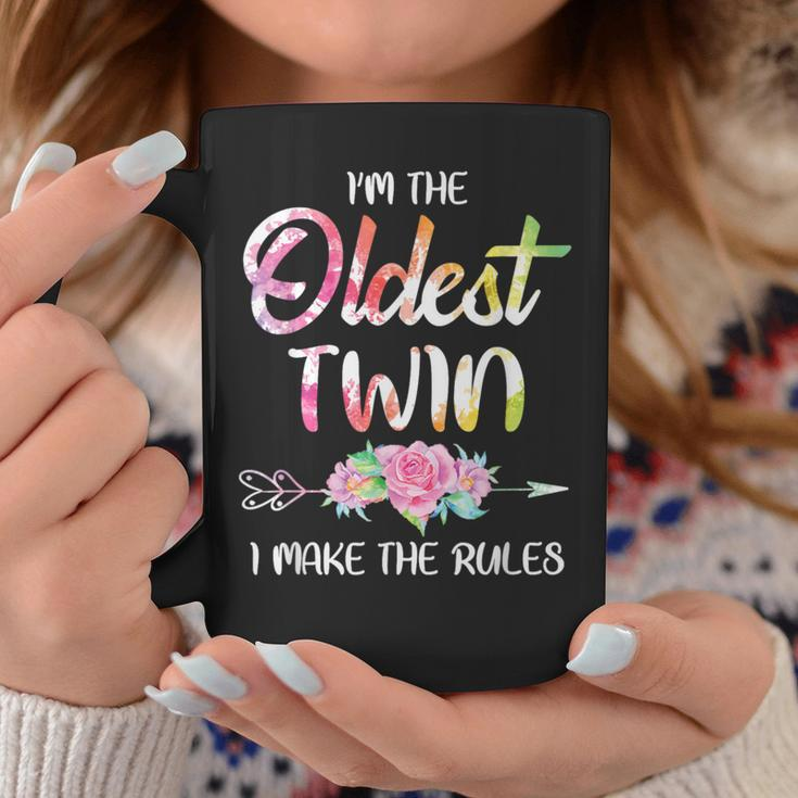 Oldest Twin Sibling Birthday Twins Matching Coffee Mug Unique Gifts