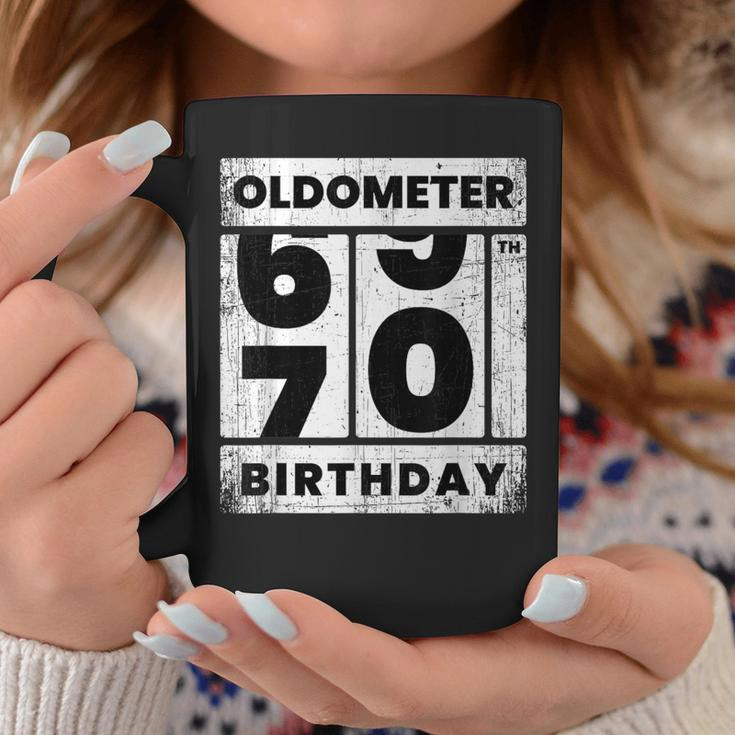 Oldometer Odometer Seventy Th Birthday 70 Yrs Coffee Mug Unique Gifts