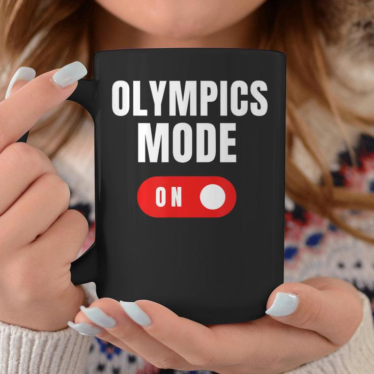 Olympics Mode On Sports Athlete Coach Gymnast Track Skating Coffee Mug Unique Gifts