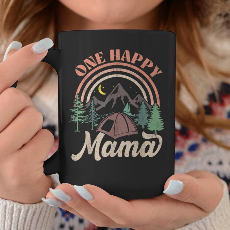 One Happy Mama Happy Camper Matching Family First Birthday Coffee Mug Funny Gifts