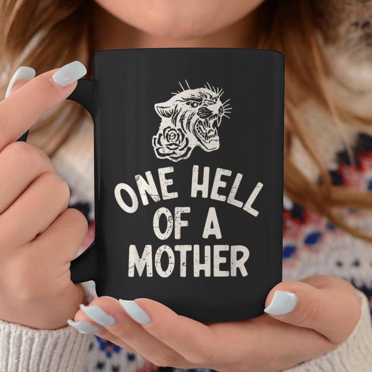 One Hell Of A Mother Vintage Mommy Mom Tiger Mother's Day Coffee Mug Personalized Gifts