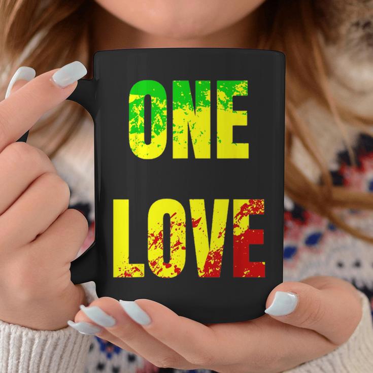 One Love Rastafari Colors For Peace & Reggae Lover Coffee Mug Unique Gifts