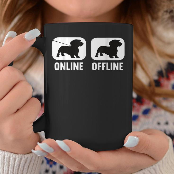 Online Offline Dachshund Dachshund Dog Black Tassen Lustige Geschenke