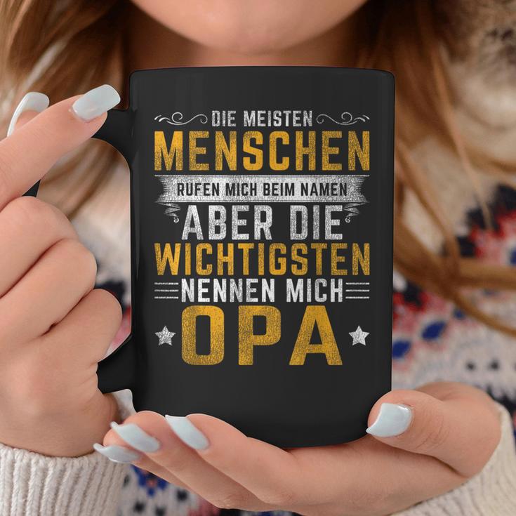 Opa Genannt Tassen, Spruch für Großväter, Herren Schwarz S Lustige Geschenke