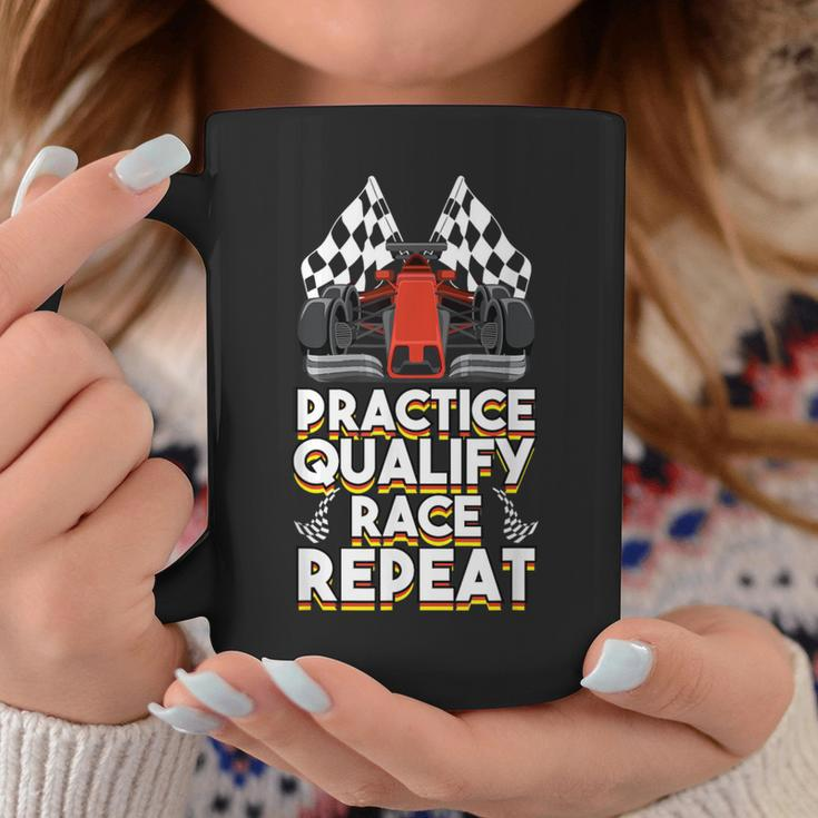 Open Wheel Formula Racing Car Practice Qualify Race Repeat Coffee Mug Unique Gifts
