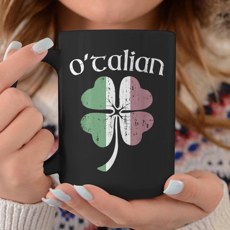 O'talian Half Irish Italian Flag Heritage St Patrick's Day Coffee Mug Unique Gifts