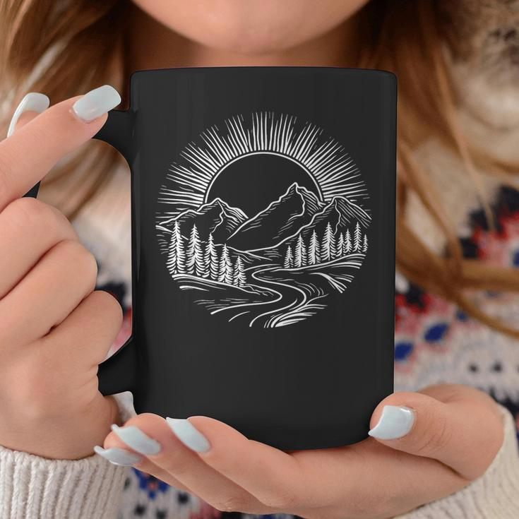 Outdoors Nature Cool Hiking Camping Summer Graphic Coffee Mug Funny Gifts
