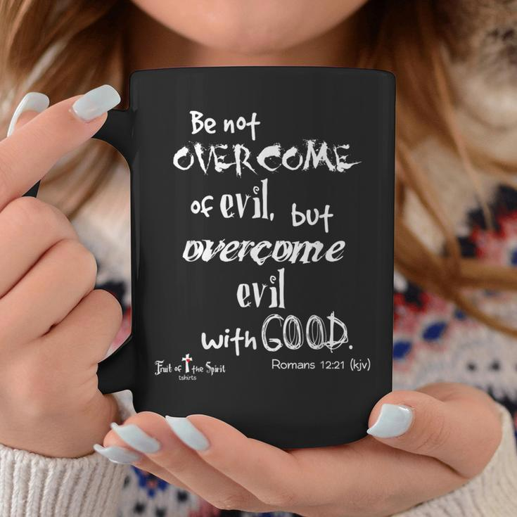 Overcome Evil With Good Romans 1221 Christian Coffee Mug Unique Gifts