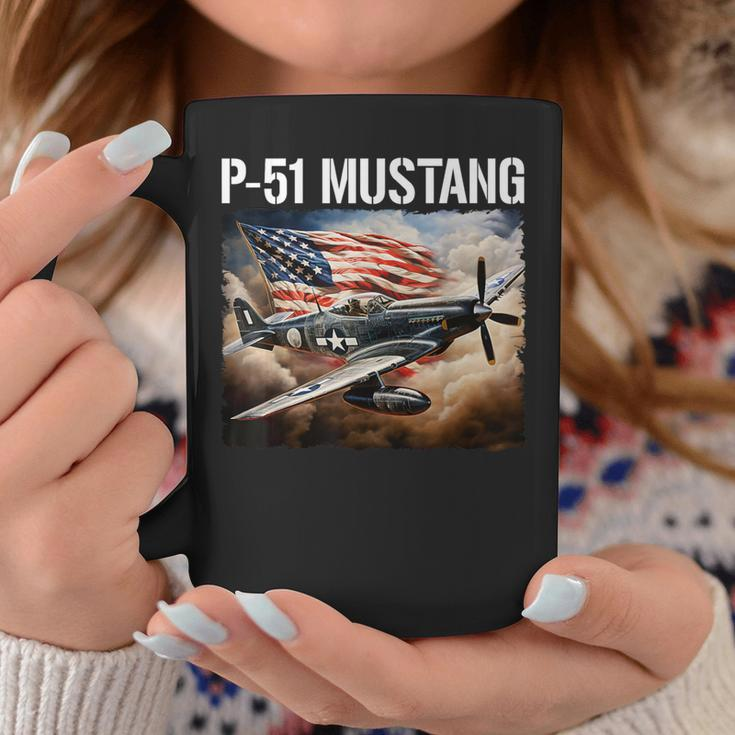 P-51 Mustang American Ww2 Fighter Airplane P-51 Mustang Coffee Mug Unique Gifts