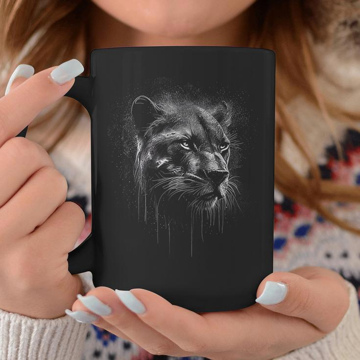 Panther Lover Animal Big Cat Panther Animal Black Coffee Mug Funny Gifts