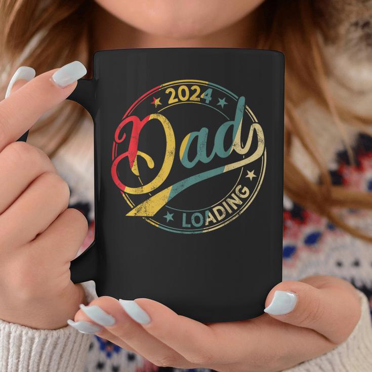 Papa 2024 Wird Geladenater Werden 2024 Retro Dad Est 2024 Tassen Lustige Geschenke