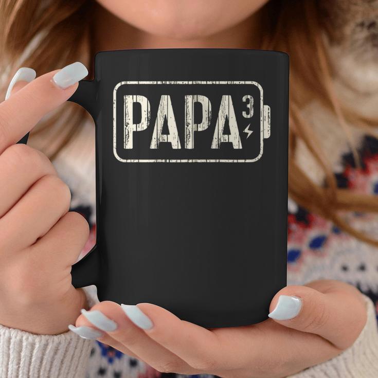 Papa 3 Kinder Lustig Dreifacher Papa Leere Akku Kapuzenjacke Tassen Lustige Geschenke