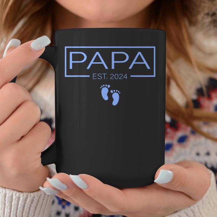 Papa Established Est 2024 Junge Neugeborener Herren Neuer Opa Tassen Lustige Geschenke