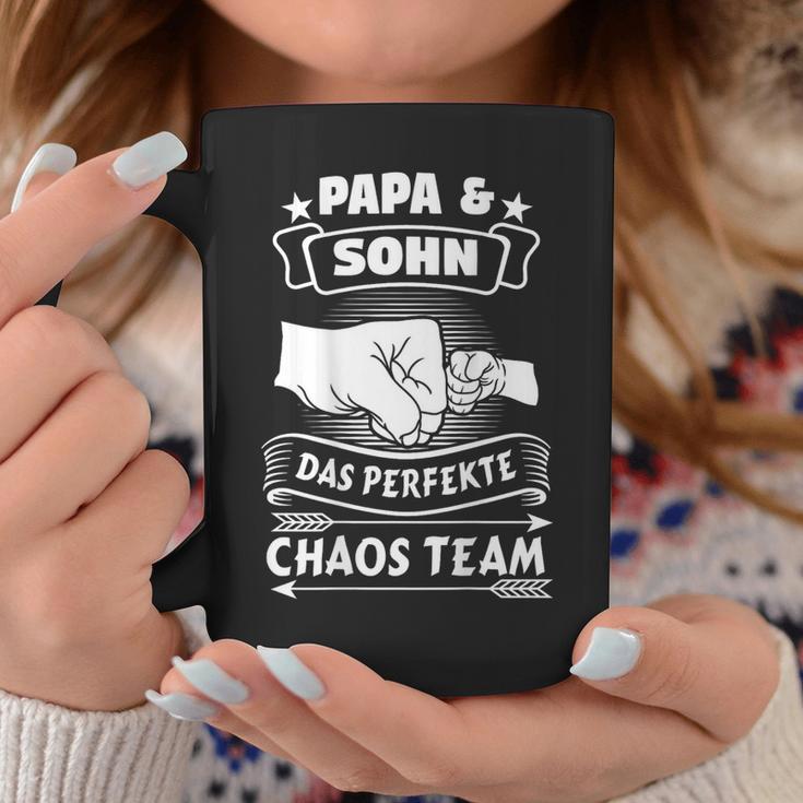 Papa Sohn Das Perfekte Chaos Team Father Partner Look S Tassen Lustige Geschenke