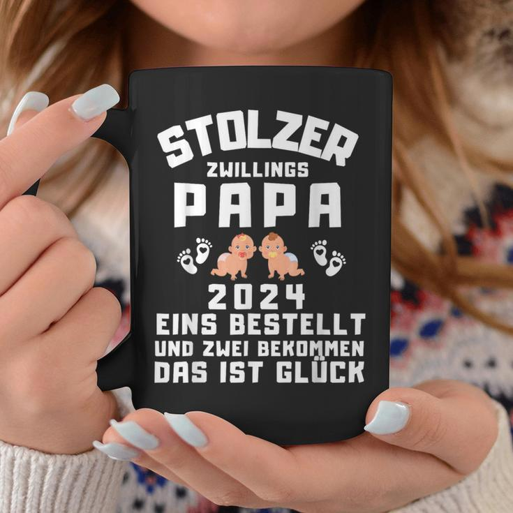 Papa Von Zwillingen 2024 Saying Proud Twin Papa 2024 Tassen Lustige Geschenke