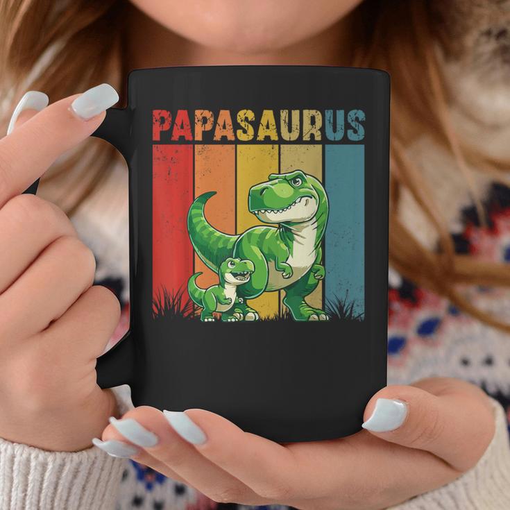 Papasaurusatertag Bester Papa T-Rex Papa Tassen Lustige Geschenke