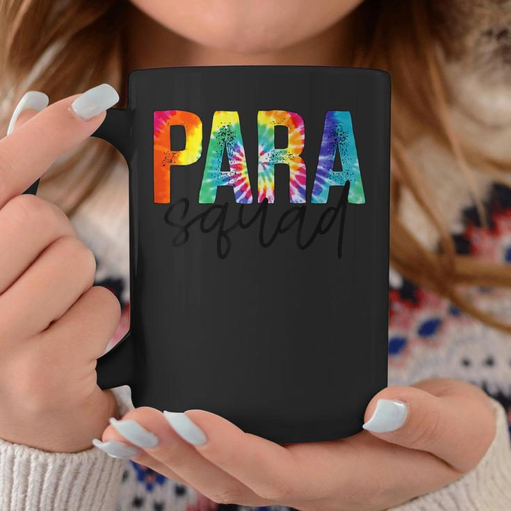 Paraprofessional Squad Tie Dye First 100 Last Days Of School Coffee Mug Unique Gifts