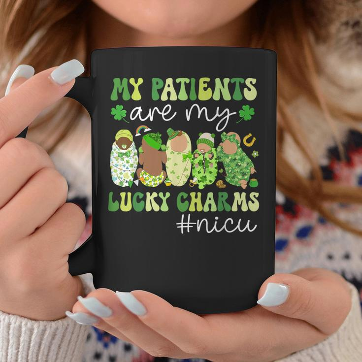My Patients Are My Lucky Charms Nicu St Patrick's Day Coffee Mug Unique Gifts