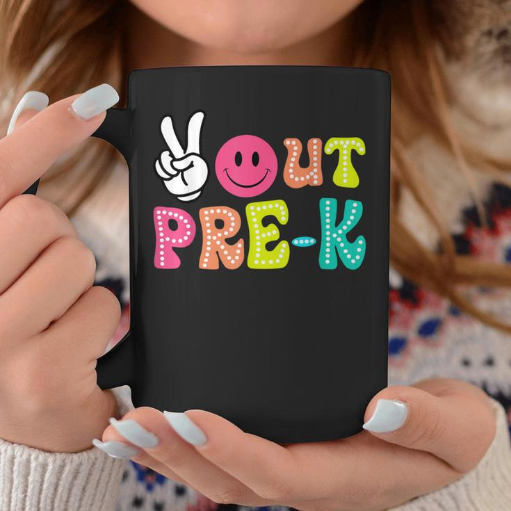 Peace Out Pre-K Graduation Class Of 2024 Last Day Of School Coffee Mug Unique Gifts