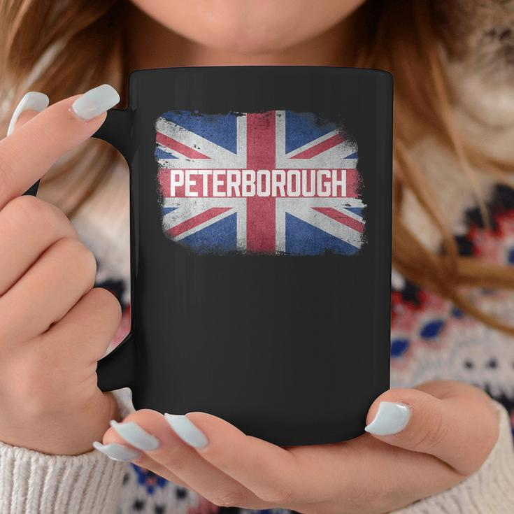 Peterborough United Kingdom British Flag Vintage Souvenir Coffee Mug Unique Gifts
