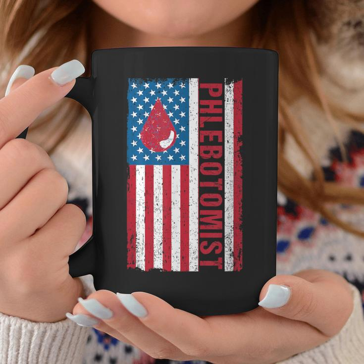 Phlebotomist Blood Donor American Flag Usa Phlebotomy Coffee Mug Unique Gifts