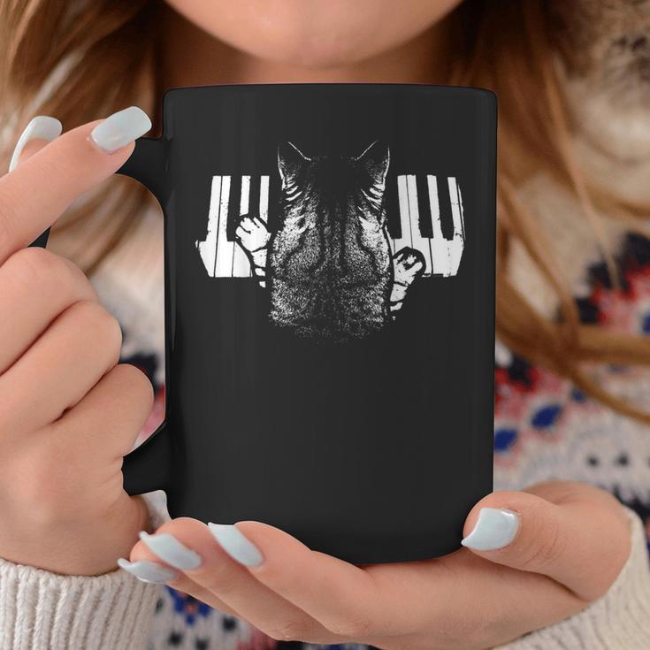 Piano Playing Cat Cat Lovers Music Coffee Mug Unique Gifts