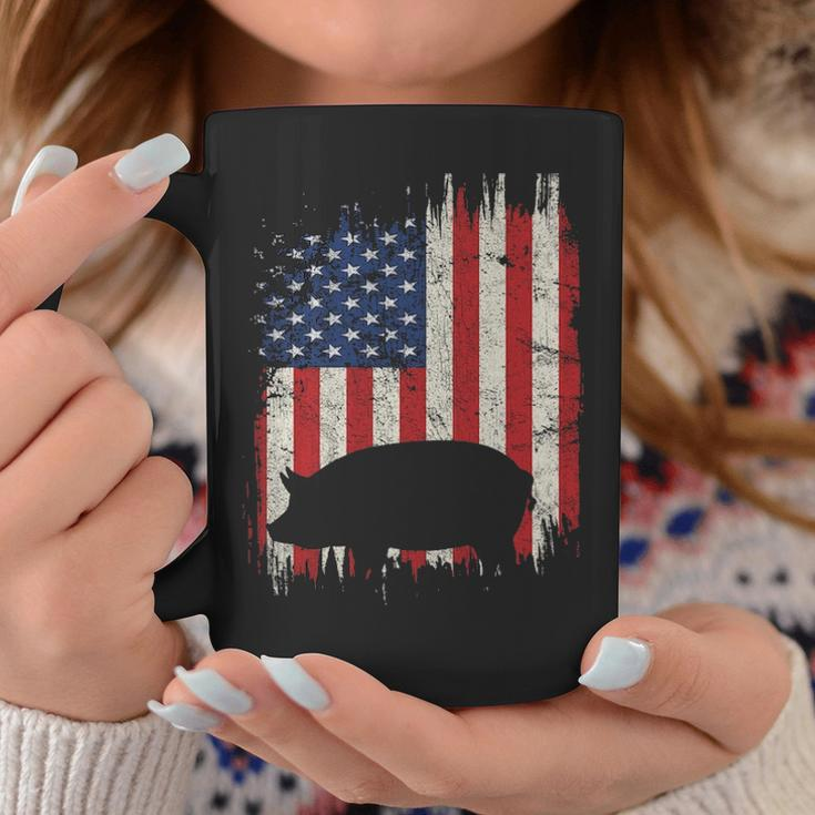 Pig 4Th Of July Pig American Flag Patriotic Farm Coffee Mug Unique Gifts
