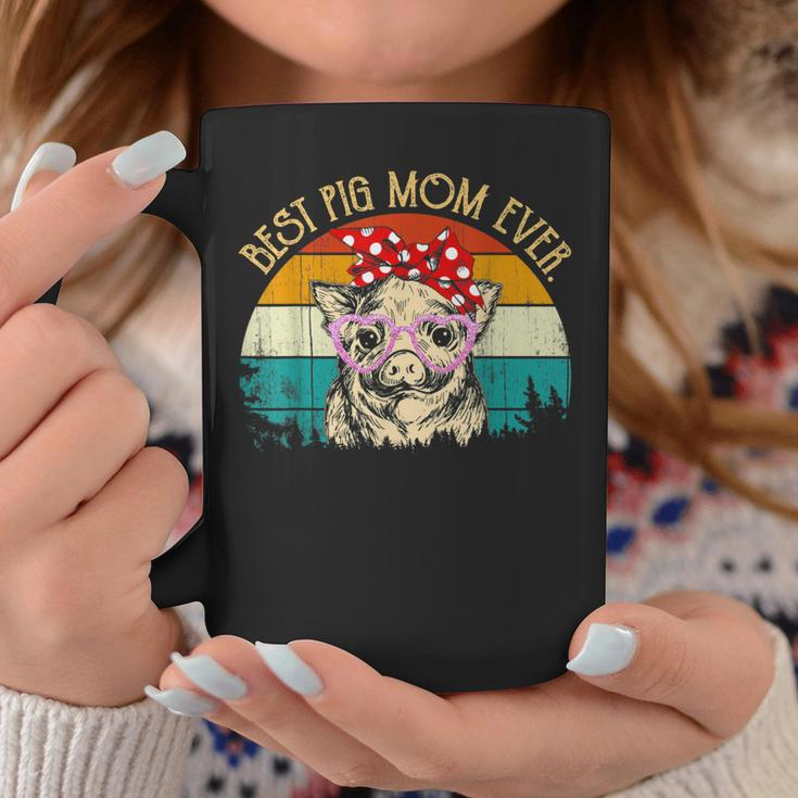 Pig Vintage Retro Style Mother's Day Best Pig Mom Ever Coffee Mug Unique Gifts