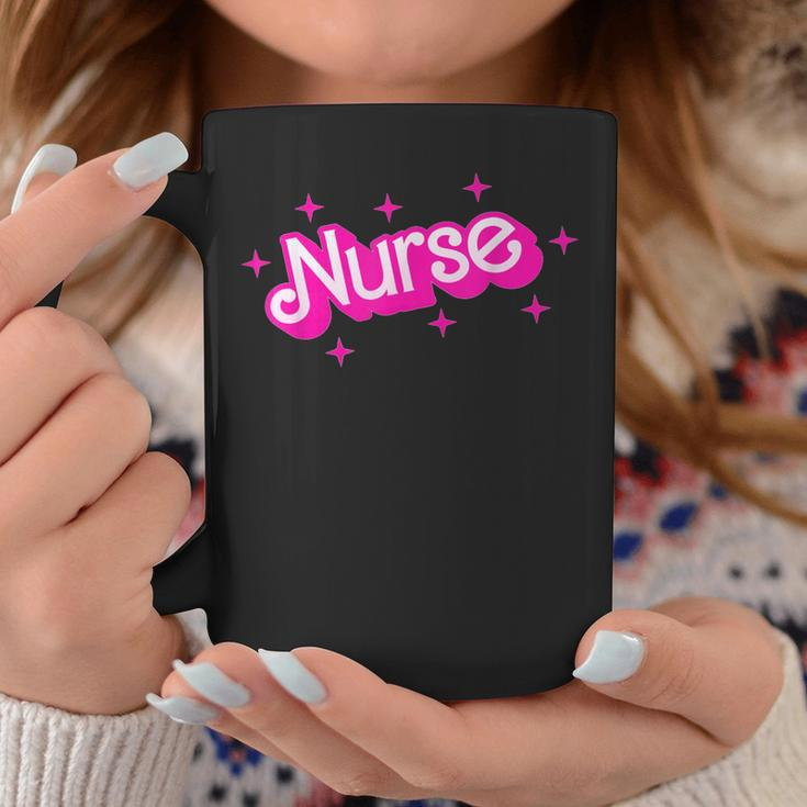 Pink Retro Nurse Appreciation Nursing Profession Rn Lpn Np Coffee Mug Funny Gifts