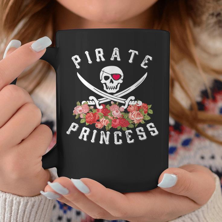 Pirate Princess Floral Pirate N Girl Coffee Mug Unique Gifts