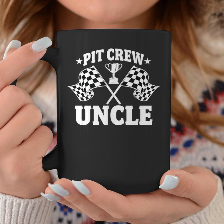 Pit Crew Uncle Race Car Birthday Party Racing Men Coffee Mug Funny Gifts