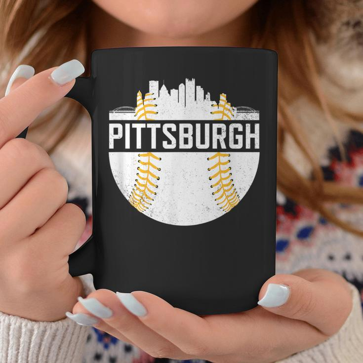 Pittsburgh Baseball Skyline Vintage Novelty Pirate Coffee Mug Unique Gifts