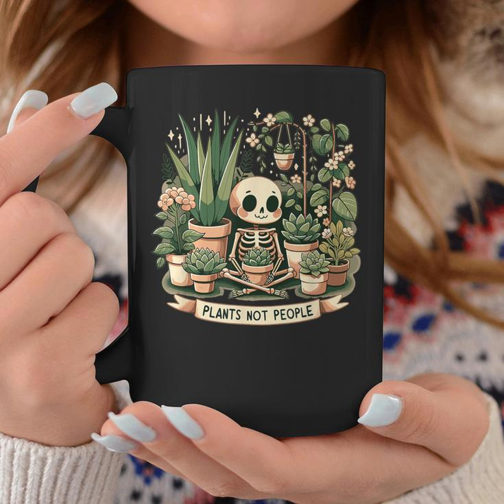 Plant Lover Skeleton Plants Not People Coffee Mug Unique Gifts