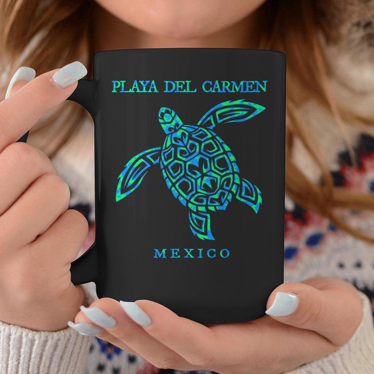 Playa Del Carmen Mexico Sea Turtle Boys Girls 2024 Vacation Coffee Mug Unique Gifts