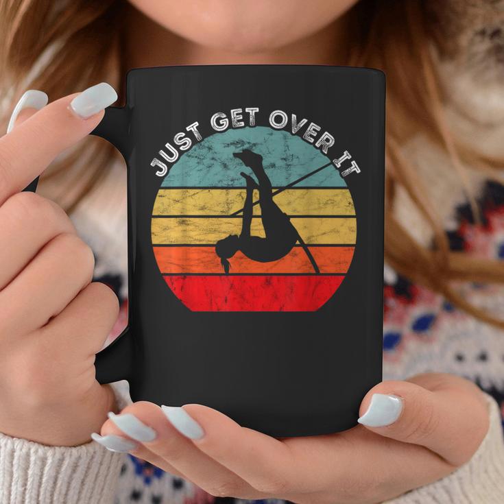 Pole Vault Just Get Over It Vintage Retro Track And Field Coffee Mug Unique Gifts