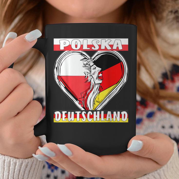 Polska Deutschland Herz Deutsch Polen Tassen Lustige Geschenke