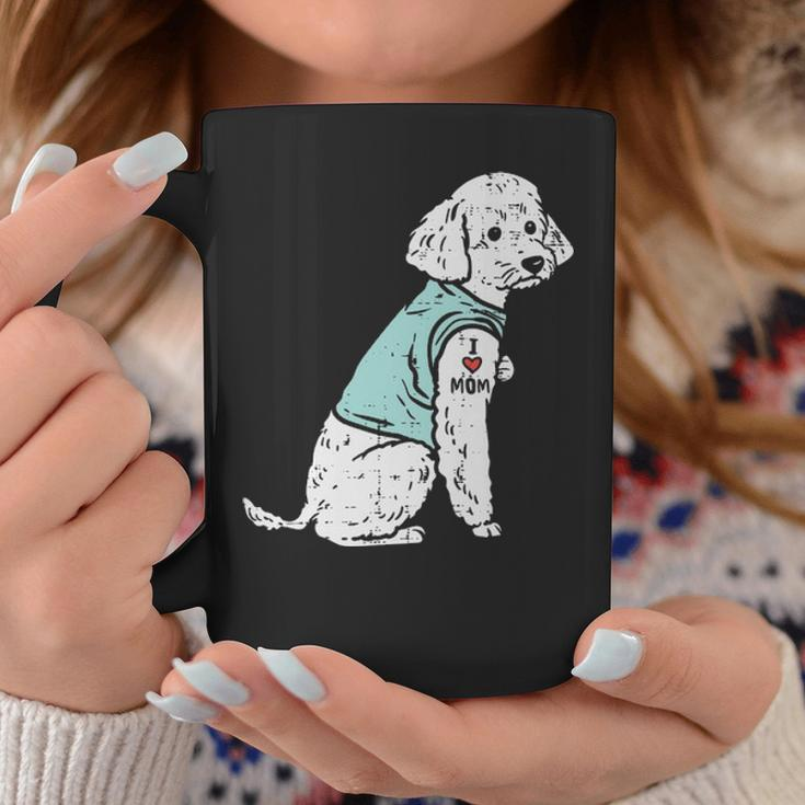 Poodle I Love Mom Tattoo Cute Pet Dog Owner Lover Coffee Mug Unique Gifts