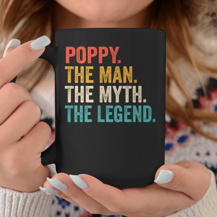 Poppy Der Mann Der Mythos Die Legende -Intage-Vatertag Tassen Lustige Geschenke