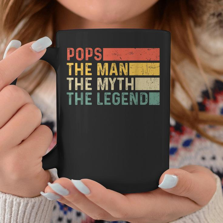 Pops The Man The Myth The Legend Vintage For Pops Coffee Mug Unique Gifts
