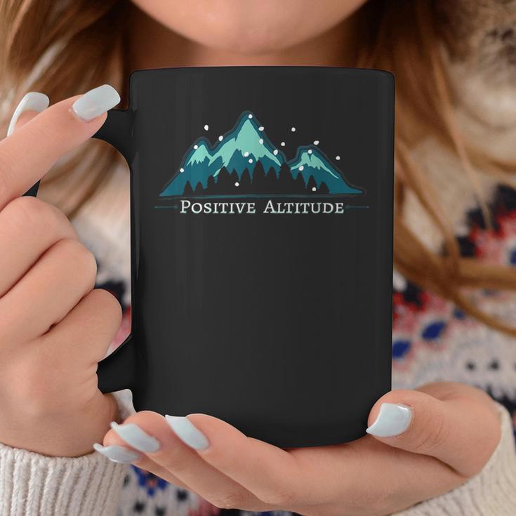 Positive Altitude Mountain Climbing Coffee Mug Unique Gifts