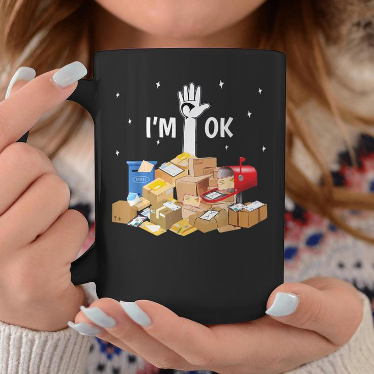 Postal Worker Lover I'm Ok Mail Carrier Coffee Mug Personalized Gifts