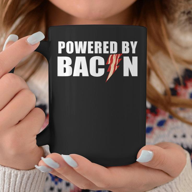Powered By Bacon Coffee Mug Unique Gifts